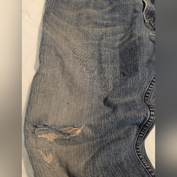 Levi's 559 Relaxed Straight Distressed Medium Wash Mens Jeans 36 x 30 - Picture 6 of 8